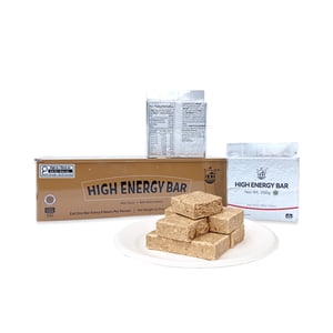 BDH Barre de haute énergie 6870Calorie | 250g*6bags Boîte d'étain Cookies de lait Saveur MRE Biscuits de ration alimentaire d'urgence Longue durée de conservation pour les activités de plein air, préparation de crise