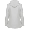 thumbnail image 4 of LSLJS Women Solid Rain Jacket Outdoor Plus Size Hooded Raincoat Windproof( White, XXXL), 4 of 5