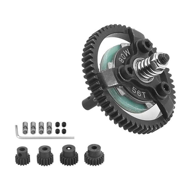CHUANK Ensemble de Vitesses RC pour TRAXXAS 1/10 SLASH 2WD Voiture RC 0.8m