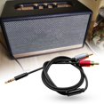 thumbnail image 4 of Audio Cable Practical High Fidelity Black 2 RCA 3.5mm Plug Jack Audio Line for Sound Box, 4 of 8