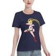thumbnail image 2 of T-Shirt Basique à Manches Courtes pour Femmes Sailor Moon Lièvre Lunaire, 2 of 6