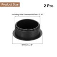 thumbnail image 2 of 2 Pack Desk Grommet, 2.36 Inch 60mm Desk Cable Hole Cover, Black, 2 of 6