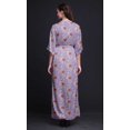 thumbnail image 4 of Bimba Robe Longue pour Femmes en Rayonne à Feuilles et Fleurs, Style Bohème, Plage, Cocktail, Fête, Maxi, Fendue - Grande, 4 of 6