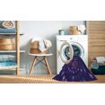thumbnail image 2 of Ahgly Tapis Rectangulaire Lavable en Machine Intérieur Transitionnel Violet Améthyste Violet, 7 Pieds x 9 Pieds, 2 of 7