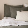 thumbnail image 2 of Bouclair Green Alkin Duvet Cover Set King, 2 of 6