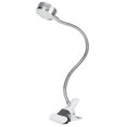 thumbnail image 1 of Lampe à Pince USB Couleur Chaude Froide Température Réglable à 360 Degrés Col de Cygne (Argent), 1 of 8
