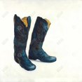 thumbnail image 3 of Leather cowboy boots - 24"x24" canvas - Print on demand, 3 of 5