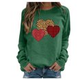 thumbnail image 1 of RKSTN Chandail pour Femmes Décontracté à Manches Longues Blouse à Imprimé de la Saint-Valentin Hauts Chandail Col Rond Coupe Ample Chandail, 1 of 3