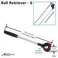 thumbnail image 3 of A99 Golf 6ft Telescopic Ball Retriever Pick Up Retractable Scoop Stainless Steel Shaft Extendable Ball Piker, 3 of 6