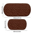 thumbnail image 3 of Todaioua Bathroom Rugs Mat Set 2 Piece - Memory Foam Cobblestone Bath Mats, Non Slip Water Absorbent Washable Bath Rugs for Sink Toilet and Floor, Machine Washable, 3 of 8