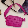 thumbnail image 4 of Unbeatable Price,Multi-Functional Mini Shoulder Bag, Versatile Crossbody Waist Bag for Everyday Use, | Canvas, Hot Pink-961 $BS$3, 4 of 8