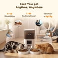 thumbnail image 4 of PawHut Distributeur Automatique de Nourriture pour Chat et Animal avec Caméra HD et Contrôle par Application, 4 of 10