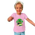 thumbnail image 4 of Penkiiy Haut à Manches Courtes Imprimé Col Rond Mignon pour Garçons et Filles 3-4 Ans Rose, 4 of 6