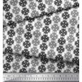 thumbnail image 3 of Soimoi Black polyester Crepe Fabric Floral Damask Print Sewing Fabric Yard 52 Inch Wide, 3 of 3