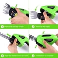 thumbnail image 4 of Cordless Hedge Trimmer, High Speed Motor Cordless Grass Trimmer 7.2V  For Garden, 4 of 8