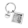 thumbnail image 4 of Stainless Steel Keyring Keychain Memorial Keepsake Engagement Wedding Jewelry, 4 of 5