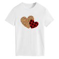 thumbnail image 4 of Pompotops T-Shirt Décontracté à Manches Courtes pour Femmes avec Impression d'Amour, 4 of 4