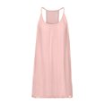 thumbnail image 3 of Fashion Women Spaghetti Strap Back Howllow Out Summer Chiffon Beach Short Dress, 3 of 5