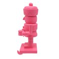 thumbnail image 3 of Holiday Time 7.48" resin Nutcracker stocking holder in bright pink color, 3 of 4