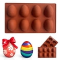 thumbnail image 2 of Plateau à Glaçons, Moule en Chocolat Oeuf de Résurrection Uniforme 8 Pcs - Décoration en Silicone pour Glaçons, Gâteau et Fondant, 2 of 9