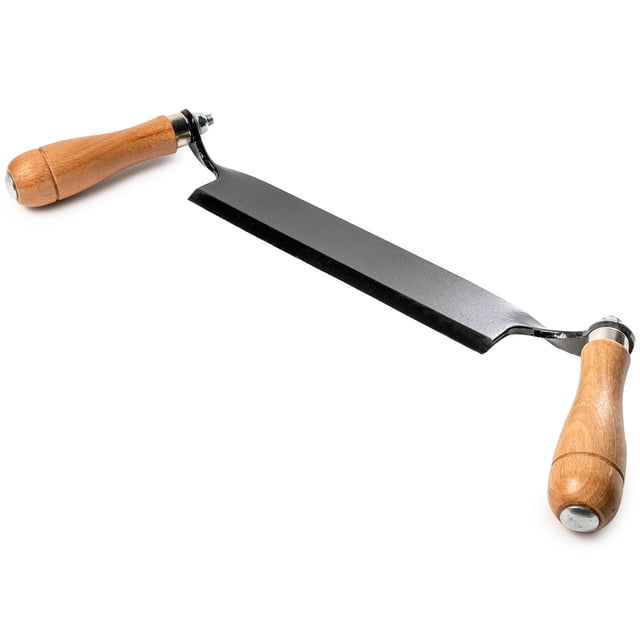 Biltek Couteau à Trancher et à Raser Droit de 8 Pouces avec Lame en Acier Trempé de 8 Pouces et Poignées en Bois Robustes. Parfait pour les Tâches de Menuiserie comme l'Écorçage des Bûches, le Modelage du Bois de Chauffage et les Poteaux de Clôture. Appelé Éplucheur d'Écorce Ou Couteau à Raser, Cet Outil Retire Efficacement de Grandes Tranches de Bois pour un Travail à Plat Ou Arrondi.