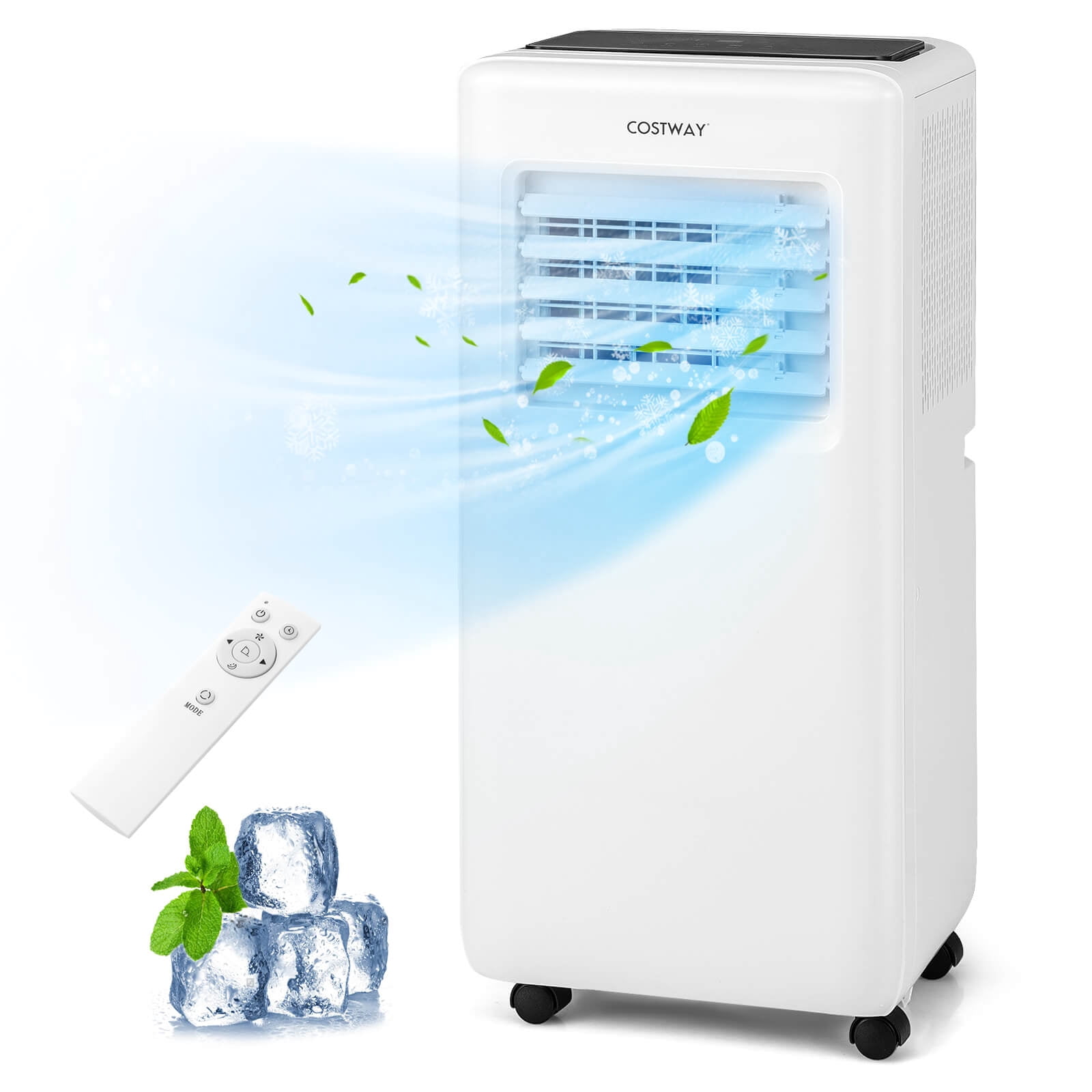 Costway 8000 BTU Portable Air Conditioner  3 in 1 Air Cooler with Fan & Dehumidifier 5000 BTU(8000BTU ASHRAE)