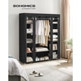 thumbnail image 1 of SONGMICS Garde-Robe de Placard, Garde-Robe Portable, Tringle à Vêtements, Organisateur de Rangement pour Vêtements, Noir, 1 of 5