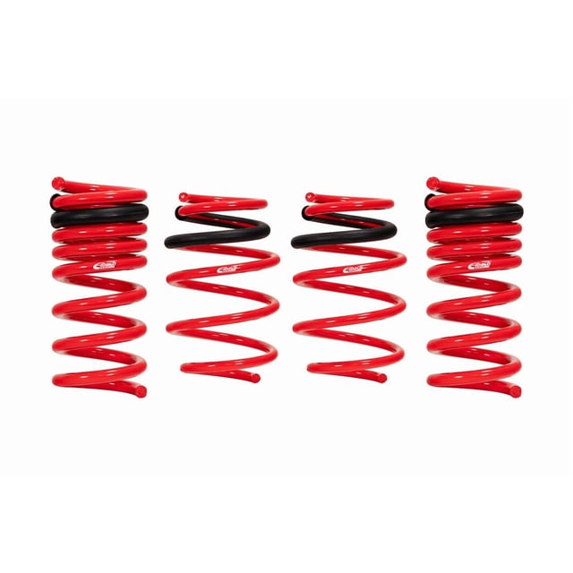 Fits 2015-2018 Volkswagen GTI Eibach Lowering Kit 4.11785 Sportline-Kit; 1.7 Inch Front Drop/1.6 Inch Rear Drop; Red; Without Shocks