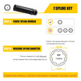 thumbnail image 4 of 7 Spline Lug Nut Key 6 Spline Lug Nut Socket Removal Tool, 2 PCS Dual Hex Drive Aftermarket Wheel Lock Key Replacement, 4 of 6