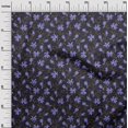 thumbnail image 3 of oneOone Rayon Blue Fabric Floral Retro Sewing Material Print Fabric By The Yard 56 Inch Wide, 3 of 5