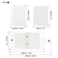 thumbnail image 2 of REGALWOVEN Clear 3 Ring Binder Cover, 2 Pack Notebook Binder Mini Loose Leaf Folder, Black White, 2 of 6