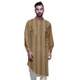 thumbnail image 2 of Atasi Kurta Traditionnel en Rayonne Imprimée à Col Mandarin pour Hommes Chemise Décontractée, 2 of 6