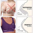 thumbnail image 4 of Women's Rhinestone Sports Bra - Hollow Back Design w/ Wide Strap Support | Anti-Sagging Wireless Bra for Workouts & Mature Figures, 4 of 4