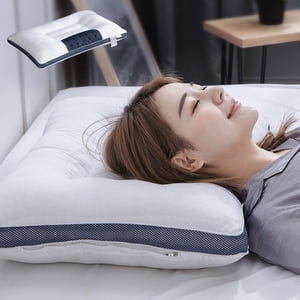 Dvkptbk Oreiller en soie, Oreil en soie Memory Foam Relief Bed Oreillant pour dormir cervical pour et l'épaule Ide Dos Sleeper