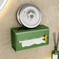 thumbnail image 4 of AMERTEER Light Luxury Transparent Tissue Box Wall-Mounted Napkin Box Paper Storage Box for Home Bedroom Living Room, 4 of 6