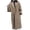 Coffee, variant on IROINID Women's Comfy Long Coat Solid Color Trench coat Long Sleeve Outwear, Brown