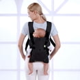 thumbnail image 4 of Baby Carrier Newborn Soft Infant Carrier Sling Wrap Ergonomic Design 4 in 1 Baby Carrier Newborn to Toddler 7-45lbs(3-48 Months)Front and Back Baby Holder Carrier for Men Dad Mom-Black, 4 of 4
