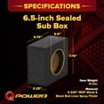 thumbnail image 3 of QPower QBomb QBTW6.5 Enceinte de Pulvérisation de Literie 6.5 Pouces, Lot de 2, 3 of 10