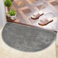 thumbnail image 1 of Amzcrzy Bathroom Rugs,Rugs for Living Room, Fine Woolen Semi-circular TPR Mat Household Bathroom Entrance Water Absorbing Entrance Foot Mat Machine Washable Door Mat, polyester carpet, 1 of 3