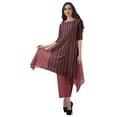 thumbnail image 1 of Moomaya Kurti Asymétrique avec Ensemble Pantalon Femmes Chanderi Imprimé Tenue de Fête Vêtements, 1 of 6