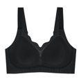 thumbnail image 1 of Women's Deep V Bralette - Floral Lace Push Up Bralette | Wireless Plunge Bra with Racerback Crop Top Design, 1 of 3