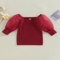 thumbnail image 3 of Robe de Princesse pour Tout-Petit Fille, Robe de Fête en Gaze à Manches Bouffantes, Mini Robe de Concours Décontractée, Vêtements, Noir, 2-3 Ans, 3 of 7