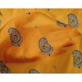 thumbnail image 4 of oneOone Silk Tabby Fabric Paisley Block Print Fabric By Yard 42 Inch Wide, 4 of 4