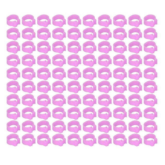 100PCS 8mm Pigeons Leg Rings Easy Identify Reusable Lightweight Durable Poultry Supplies