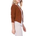 thumbnail image 4 of INSPIRE CHIC Veste Blazer Courte Sans Col pour Femme, de Travail/bureau/affaires Décontracté, 4 of 6