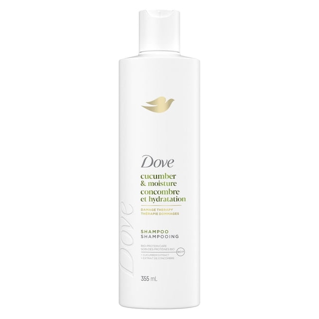 Dove Shampooing Concombre et Hydratation Soin des Protéines Bio, 355 ml