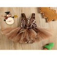 thumbnail image 3 of CNKOO Bambin Bébé Filles Combinaison Sans Manches Été Casual Modèle de Cerf Princesse Maille Robe Romper, 3 of 9