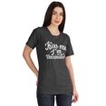 thumbnail image 1 of Inkmeso Embrasse-Moi Je Suis Vaccinée T-shirt Drôle Pro-Vaccin à Col Rond pour Femmes-Dm, 1 of 8