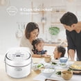thumbnail image 3 of Cuckoo CR-0810F 8 Cup Micom Rice Cooker and Warmer, 9 Menu Options, Nonstick Inner Pot, White, 3 of 8