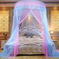 thumbnail image 2 of CHUANK Bed Canopy Mosquito Net - Princess Elegant Lace Round Sheer Mesh Bed Curtains - Princess Dome Bedding Net, 2 of 6